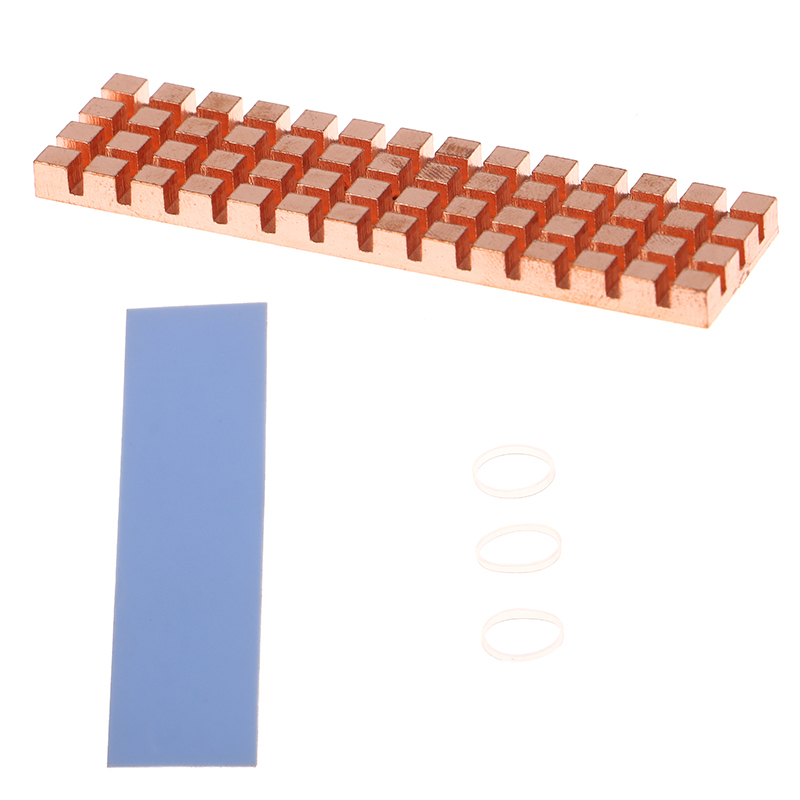 PC Notebook SSD Heat Sink For M.2 2280 PCI-E NVME With Thermal Pad Heatsink Computer Cooler Copper Radiator Accessories