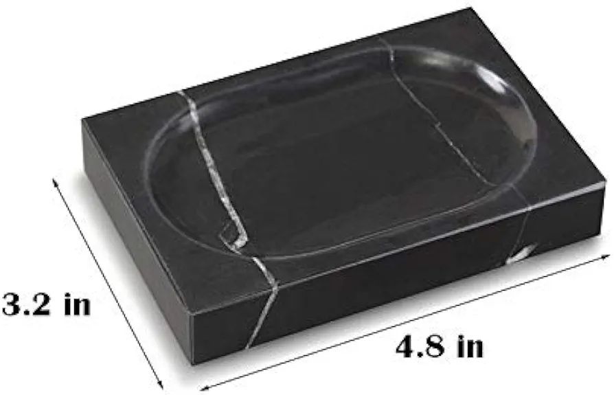 This sleek soap dish features a modern black and white color scheme, adding a touch of elegance to any bathroom. Its durable design ensures long-lasting use. 6