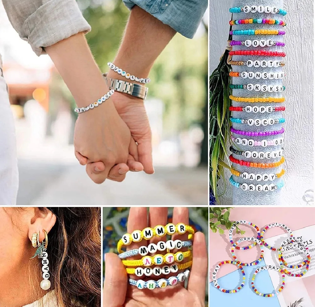 Beads Box for Making Jewelry bracelets with asseccories Beads set for Jewelry bracelets Making Accessories DIY Bracelets Necklace Earring Craft Kits