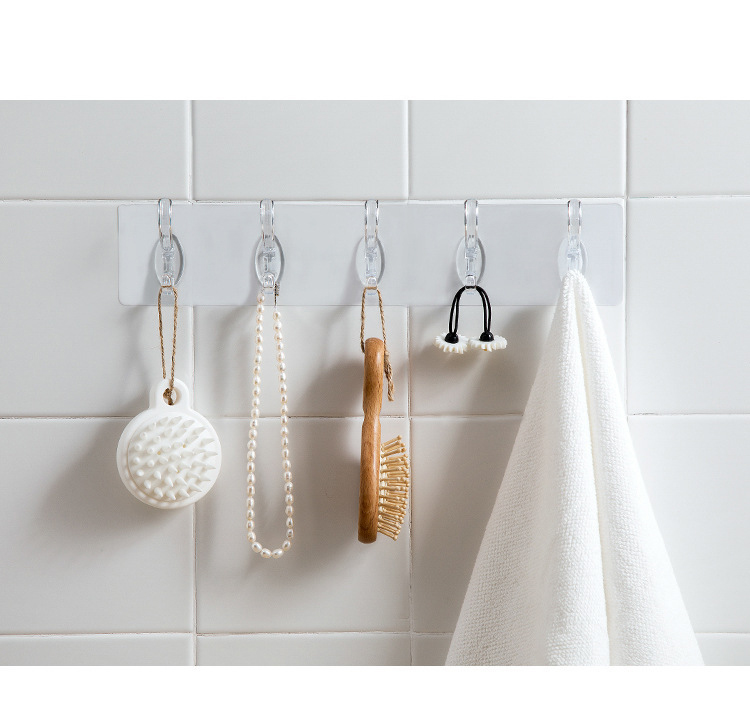 Self-Adhesive 6-Hook Wall Rail - photo 6