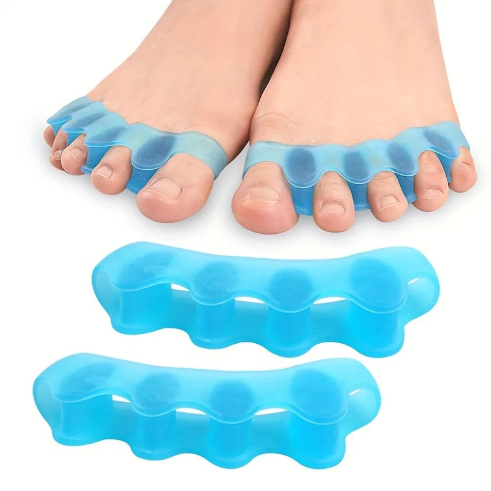 Soft Touch Toe Spacers, Reusable Spacers For Feet Separator Flexible Finger Spacer Separating Straighteners Valgus Corrector