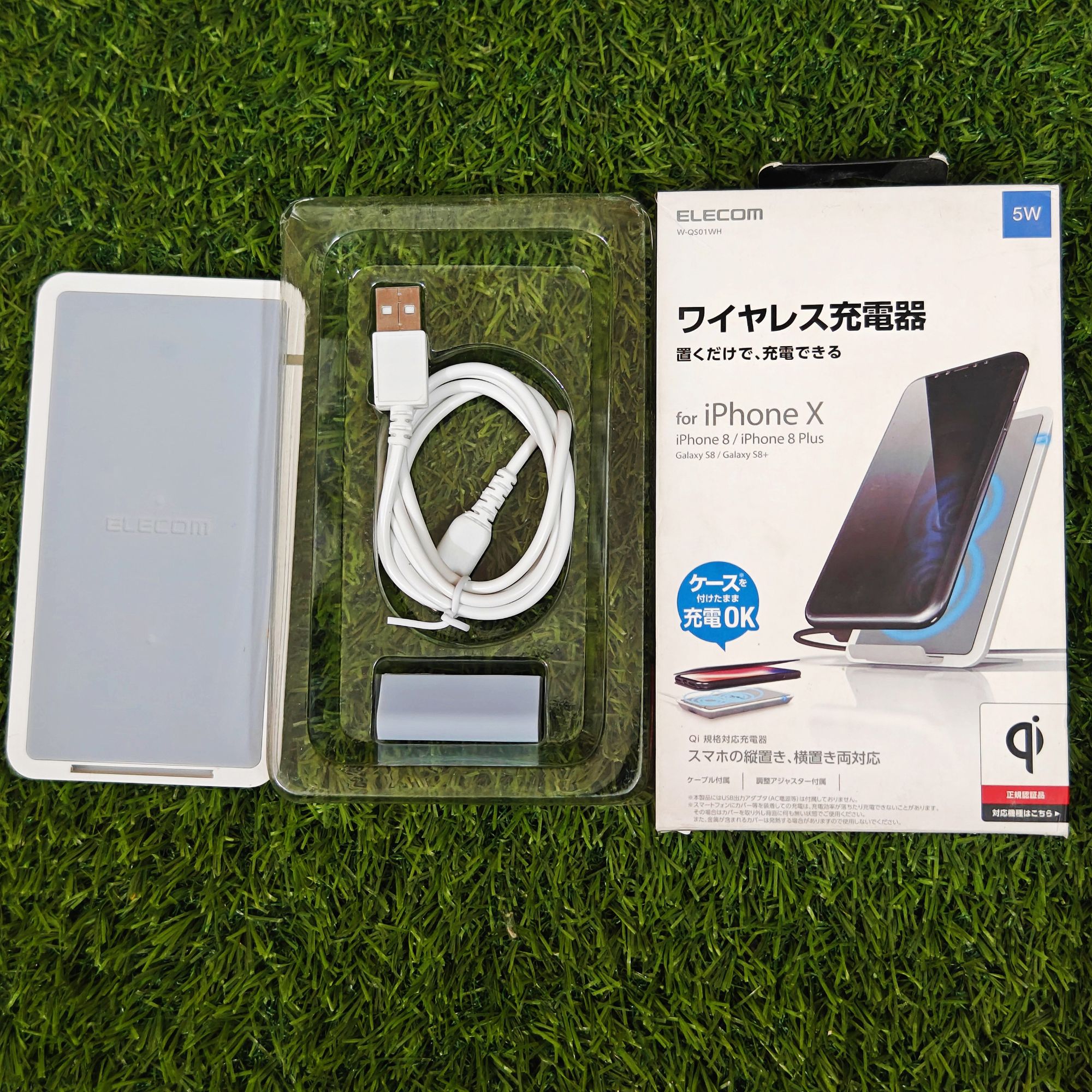 Wireless charger 5W For All Phones And Airpods And SmartWatches support 100% Original Elecom Wireless charger universal wireless charger