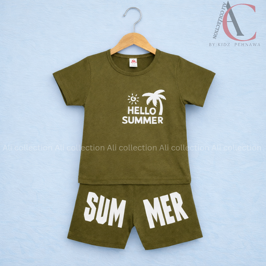 T-Shirt And Short Pant For Baby Boys And Girls Round Neck And Short Sleeves Tee Tops Clothes Sets Dresses Outfit | Tshart/short/kids | baby  tshart and short | Ali collection