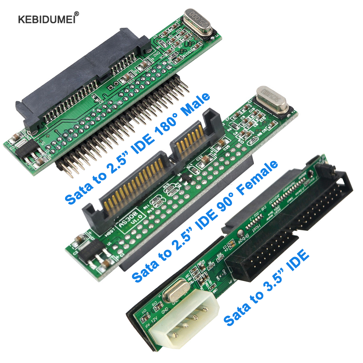 Sata to IDE Adapter 2.5 Sata Female to 3.5 IDE Male Converter 40 PIN Port 1.5Gbs 2.5 to 3.5 IDE Support  ATA 133 100 HDD CD DVD