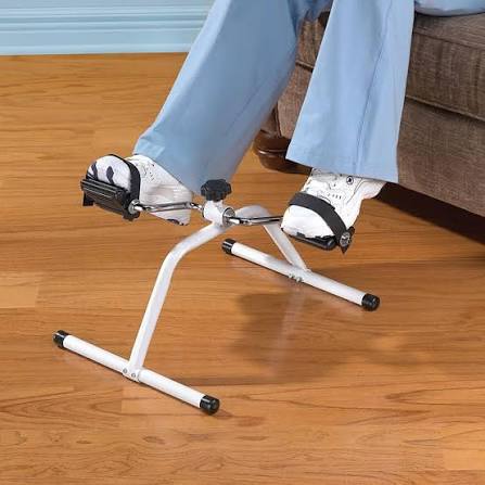 Mini Exercise Bike Pedal Exerciser for Home Gym Fitness, Portable Under Desk Cycle Machine for Legs & Arms Workout, Adjustable Resistance Foot Pedal Trainer for Physiotherapy Rehabilitation & Indoor Cardio Equipment