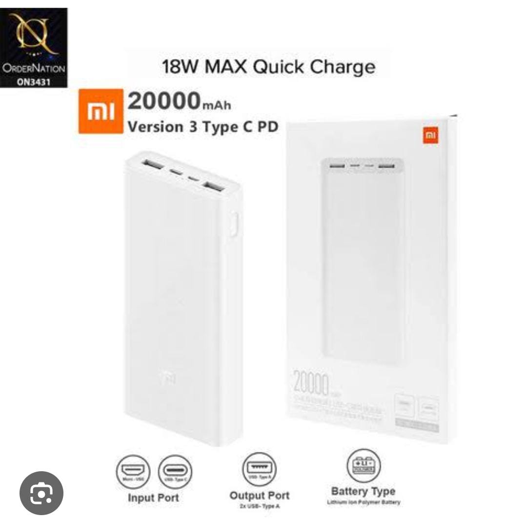 power bank 20000 mh 3 ports at the charge