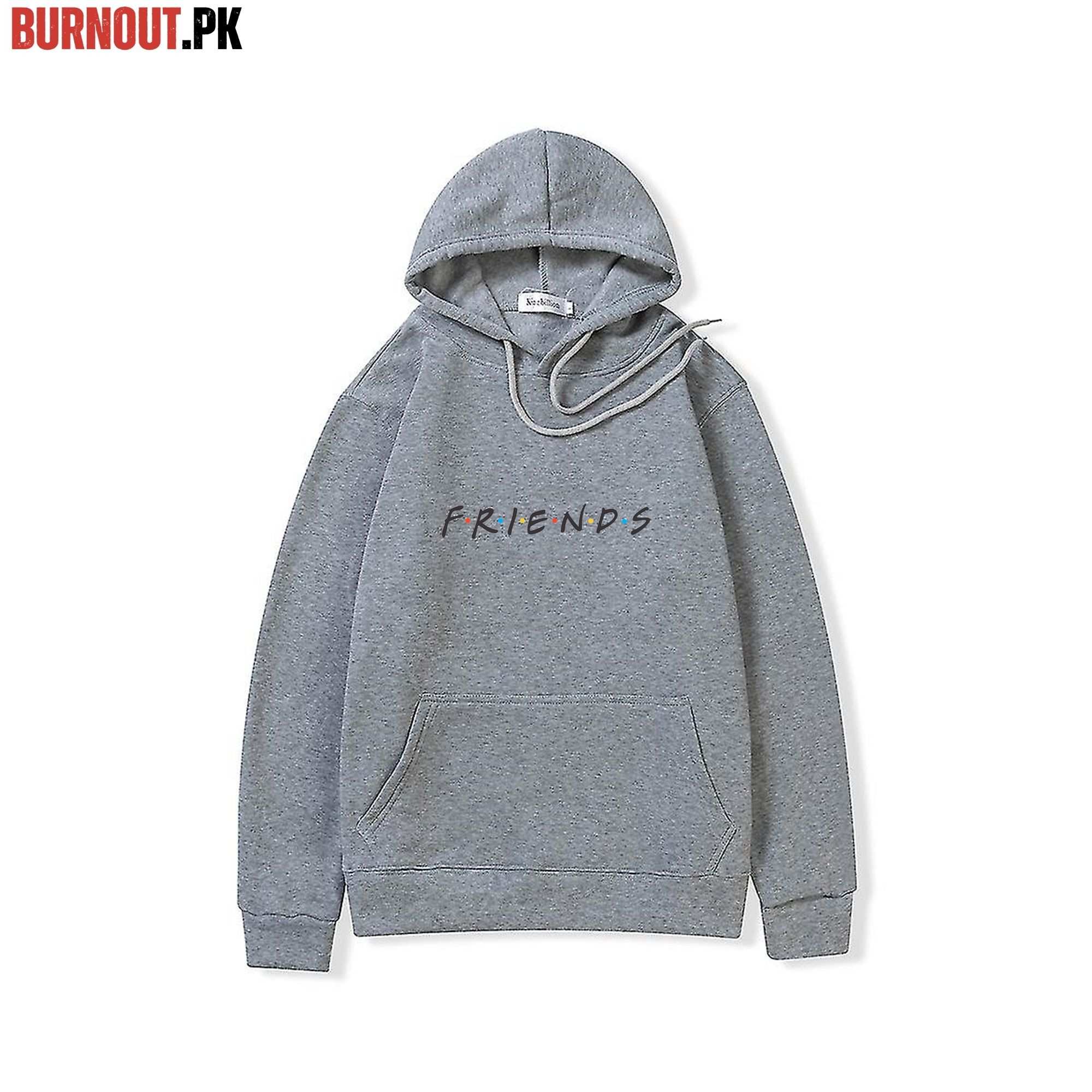 NEW TRENDY PREMIUM QUALITY WINTER COLLECTION FRIENDS PRINTED PULLOVER HOODIES FOR MENS AND WOMENS