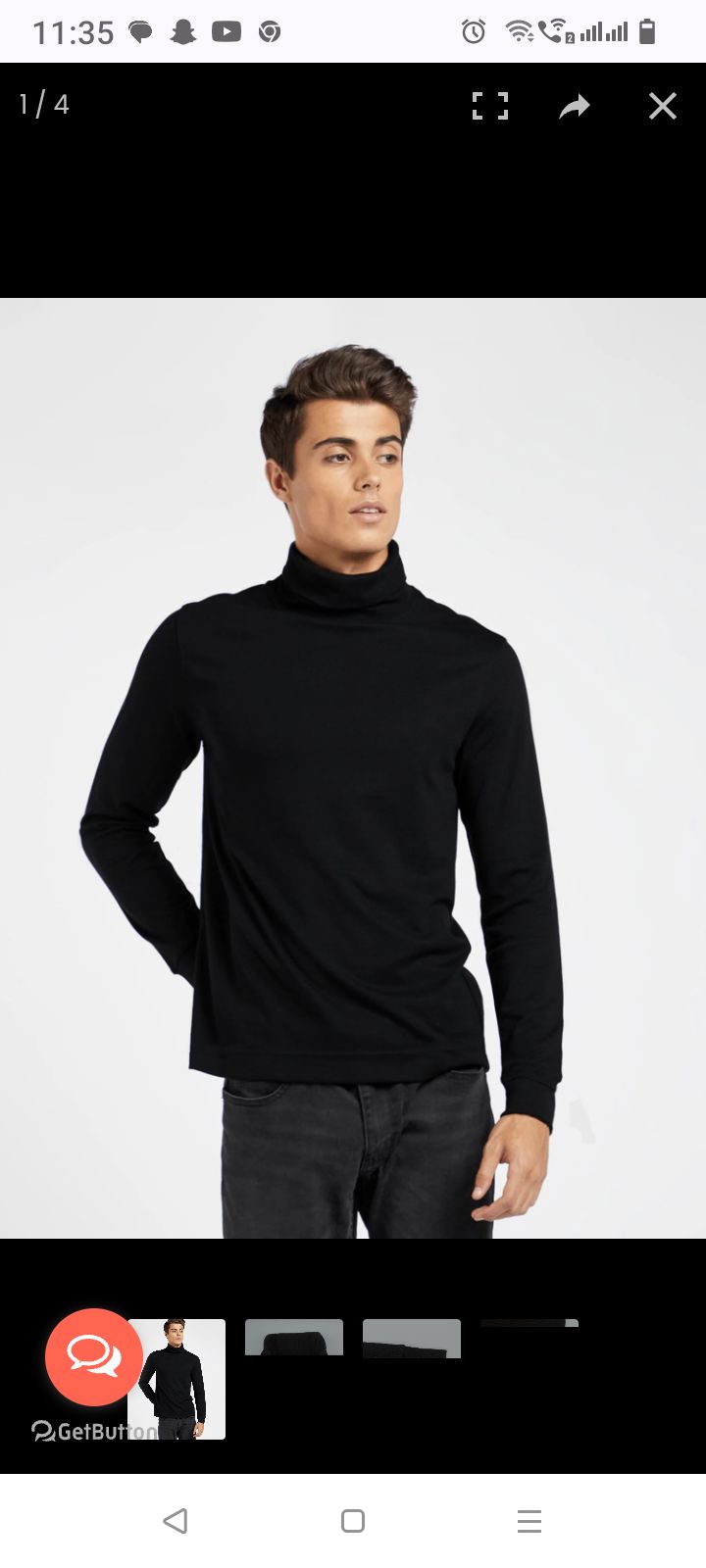 Casual Crew Neck Long Sleeve Black Sweater for Men