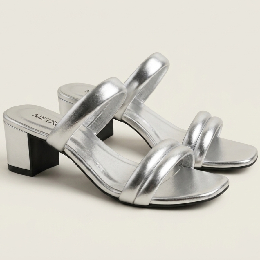 Buy Women Bow Block Heel Sandals Nude French Heel Metro Sandals for Women