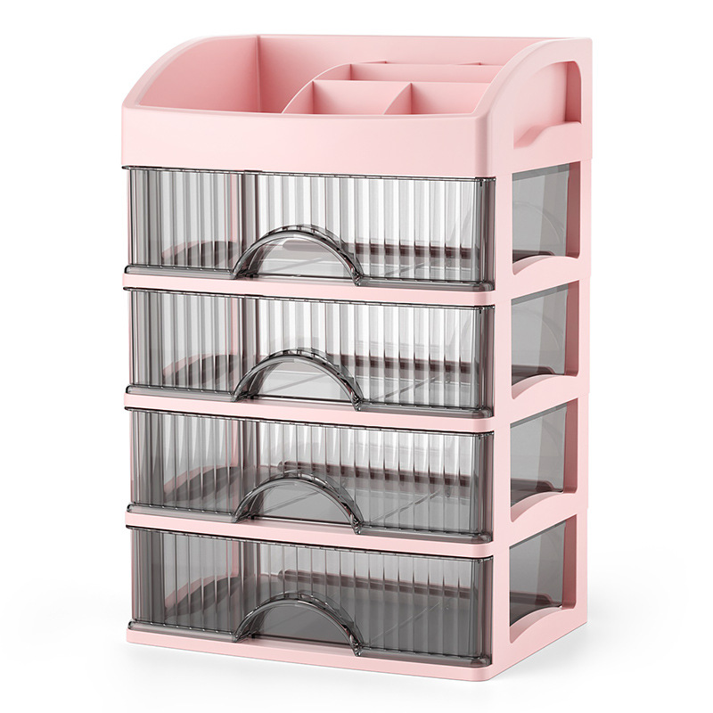 Drawer Makeup Organizer Transparent Desktop Plastic Large Capacity