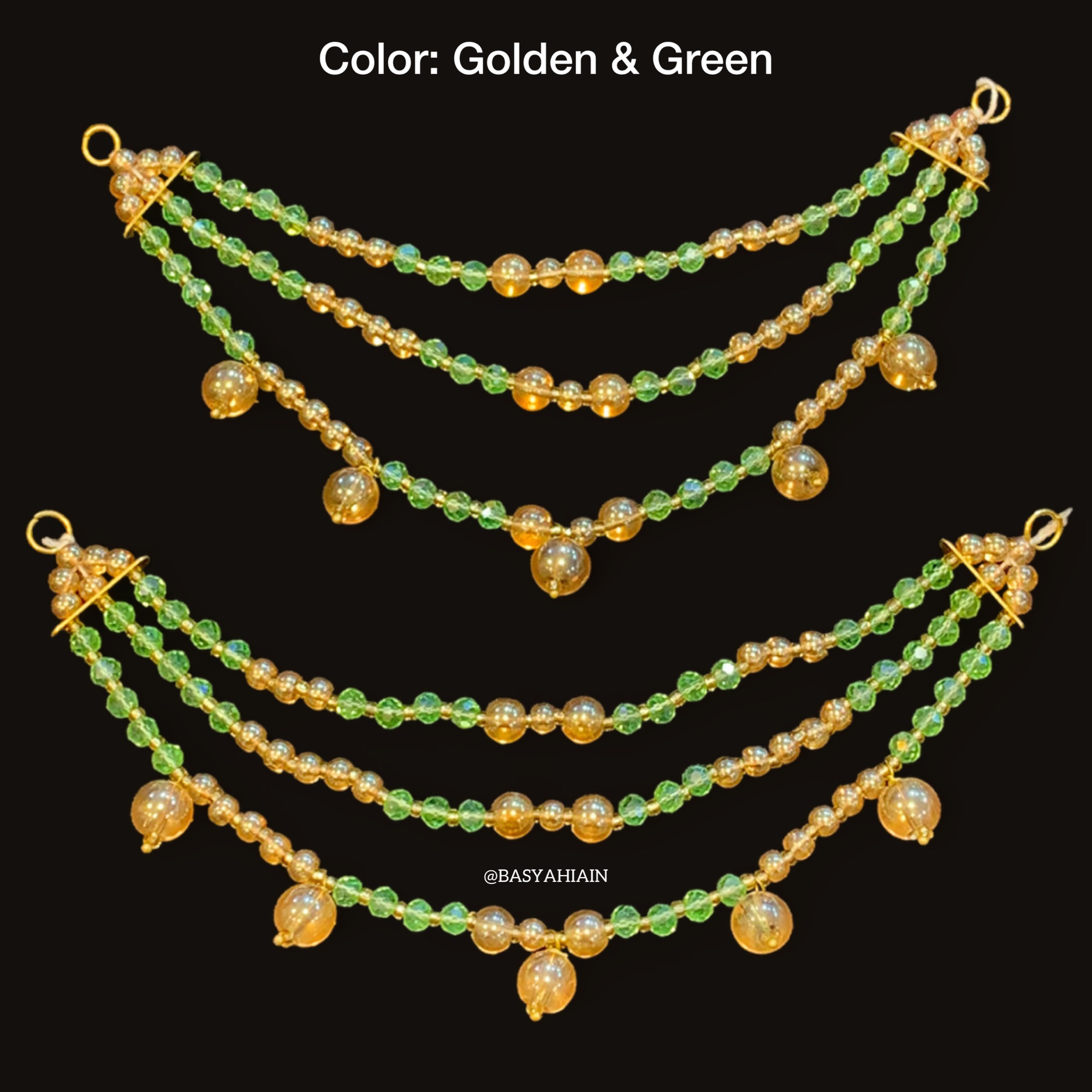 3 Layer Earrings Saharay For Bridals And Party Wear Available In Different Colors (Pair Pack)