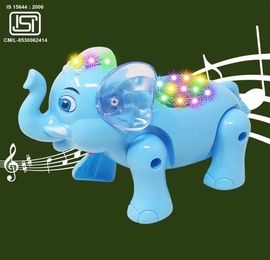 Kaleem Toys Walking Elephant Toy for Kids Light and Sound Animal Toys for Babies