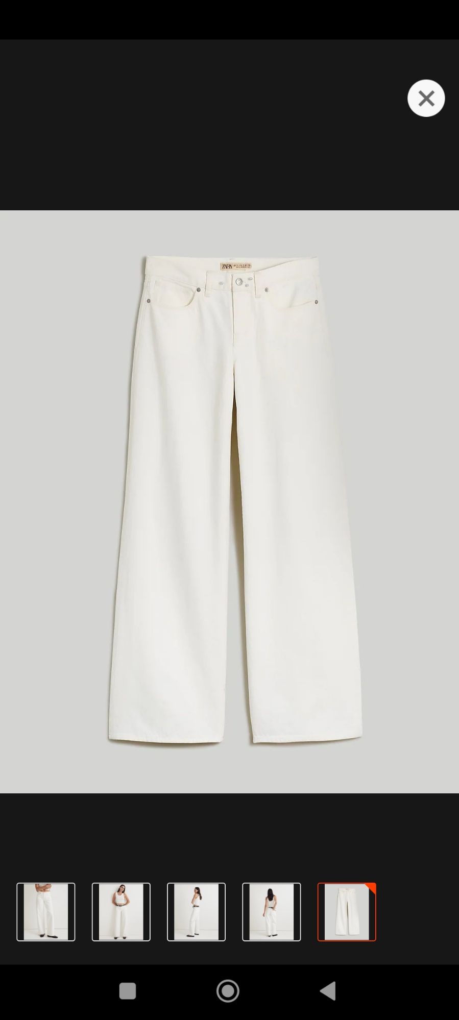 White High-Waist Wide-Leg Denim Jeans for Women - Flattering, Durable, Available in Multiple Sizes