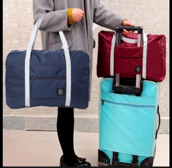 Foldable Travel Duffel Bag Large Capacity Waterproof Luggage Storage Bag | Portable Carry-On Travel Organizer