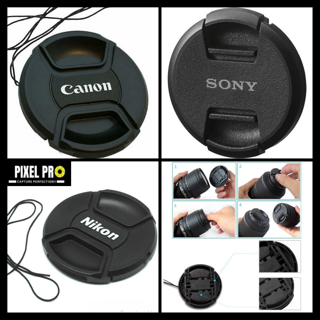 Lens Cap Nikon Front 40.5mm, 55mm, 52mm, 58mm, 62mm, 67mm, 77mm, 49mm, 82mm,