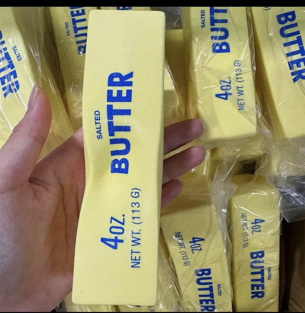 Butter Stick Milk Strip Squishy Toy Slow Rebound Soft Squeeze Stress Relief Toy