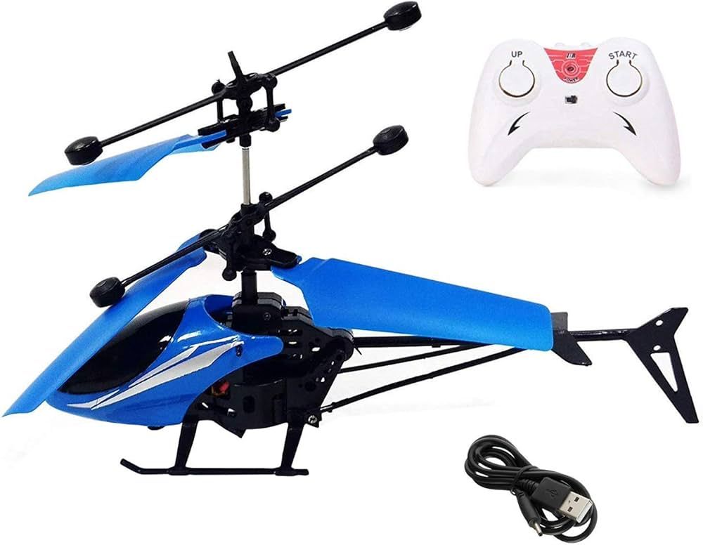 Remote Control Plastic Helicopter Toy for Kids | Gravity Sensor Battery Chargable Toy Helicopter | USB Charging Infrared Induction Flight I Pack of 1 (Black Yellow)