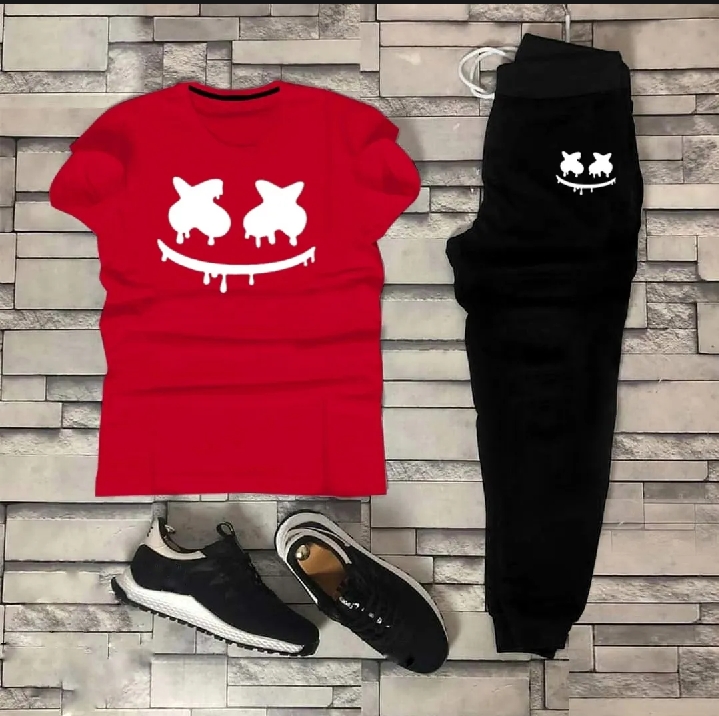 NEW ARRIVAL 2 PC PRINTED SUMMER TRACKSUIT FOR MEN _ SOFT AND COMFORTABLE FABRIC SUMMER TRACKSUIT FOR MEN _TRACKSUIT FOR MEN_ PREMIUM T SHIRT AND TROUSER SET PRINTED SUMMER TRACKSUIT FOR MEN_TRACKSUIT FOR BOYS
