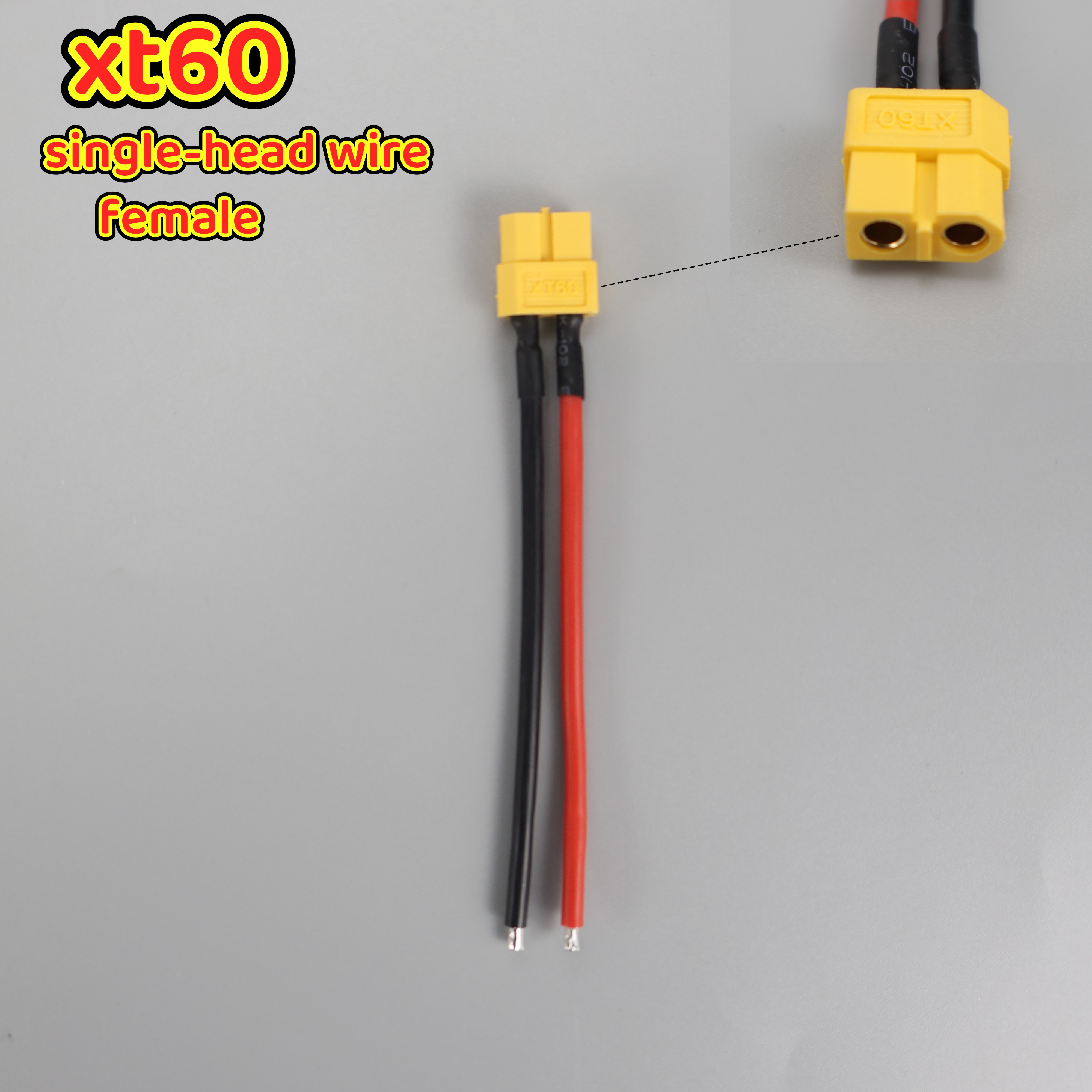Male Female Connector Plug with Silicon 14 AWG Wire XT60 Connector Plug Cable Dual Extension Battery RC Model Accessories