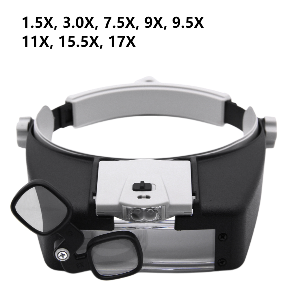 Electronic Welding Magnifying Glass USB Rechargeable with LED Light
