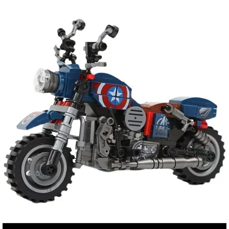 Creative Anime Characters Motorcycle Models Motorcycle Assembly Building Blocks Toys Decorative Items for Display as Holiday Gif