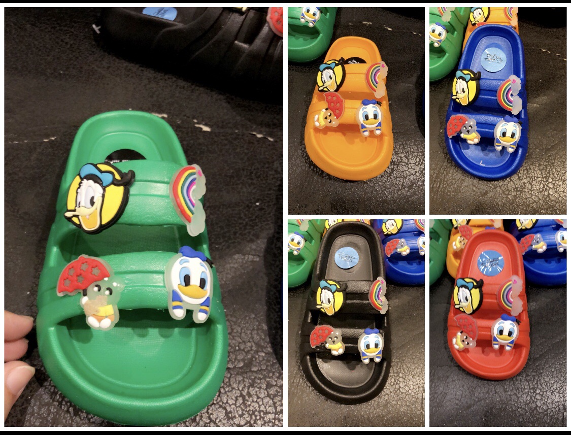 Kids neon sticker slipper