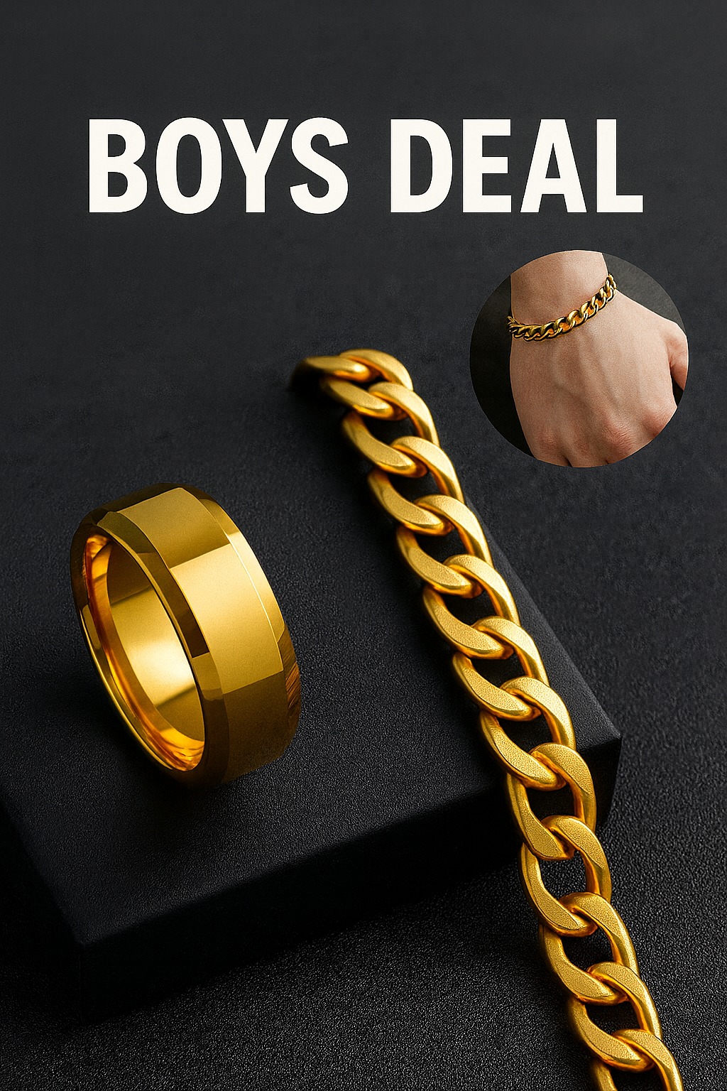 Stylish Ring and Bracelet for Boys