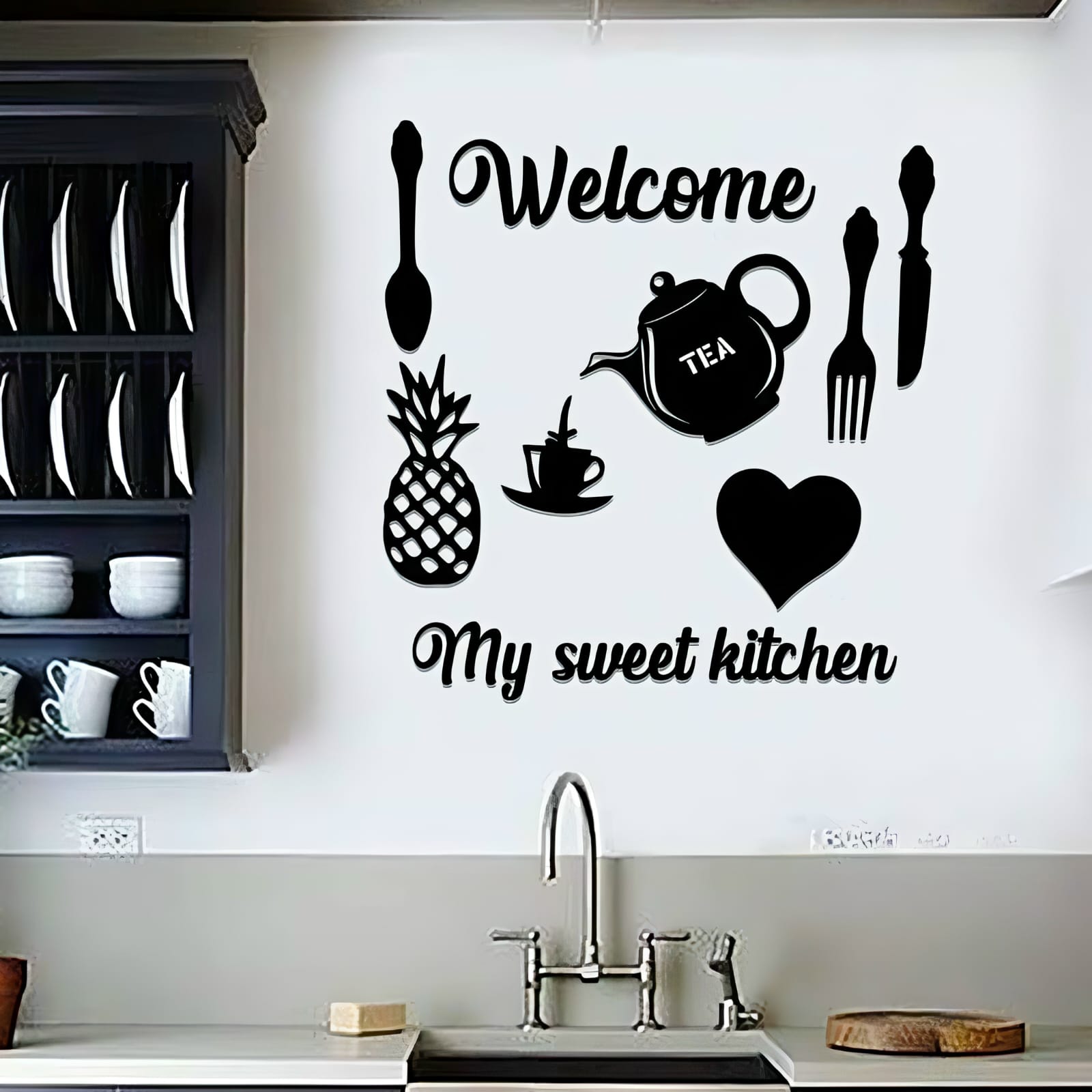 Welcome Home Kitchen Wall Sticker For Kitchen Decoration Items Home And Kitchen Decoration Items Wall Decoration Items Wall