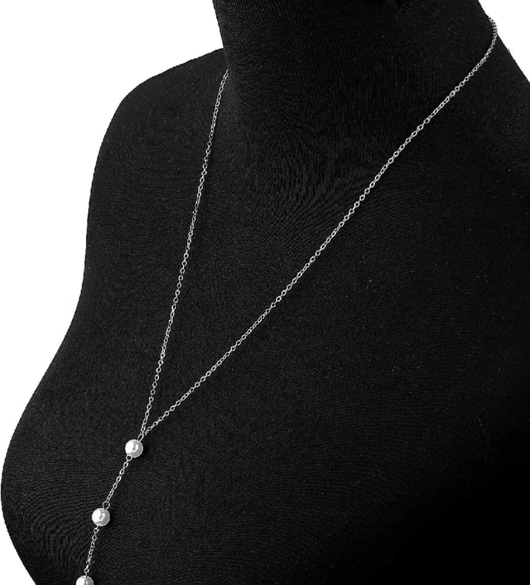 Body Chain For Girls. Pearls Waist Chain For Girls.