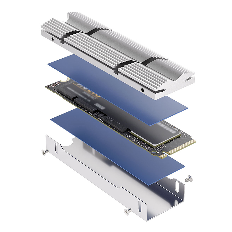 TEUCER M.2 SSD Heat Sink 2280 NVME SSD Radiator Aluminum Alloy Material For PC Desktop Computer Motherboard Hard Disk Cooler