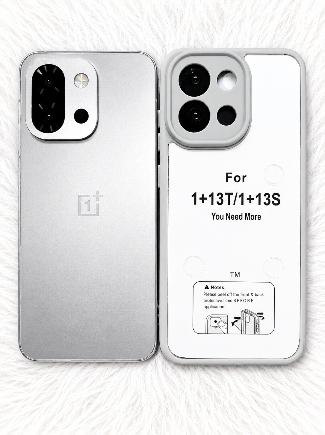 OnePlus 13s / 13T Case – Shockproof Transparent Matte Back Cover with Camera Protection