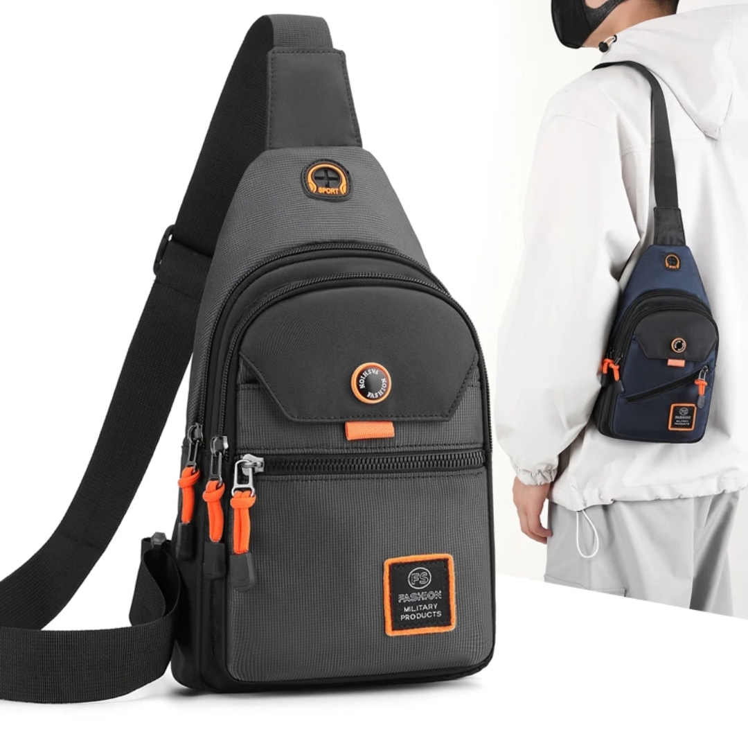 Outdoor Backpack Multifunction Shoulder Bag Men Business Crossbody Design Chest Bag Waterproof Chest Handbag