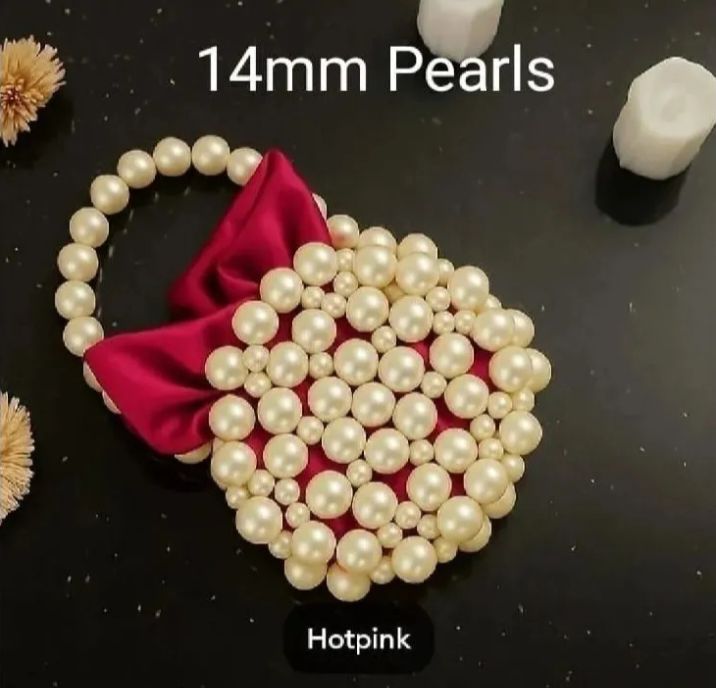 Elegant Pearl Beaded Handbag – Luxury Evening Clutch
