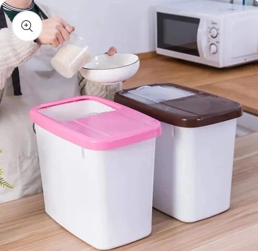 Rice Flour Rack 10KG Rice & Flour Storage Box | Daraz.pk