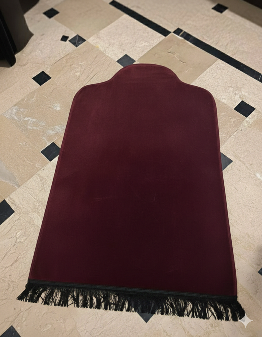 Velvet Prayer Mat - Premium Quality Jai Namaz / Prayer Rug / Foam Jai namaz Hania Collection