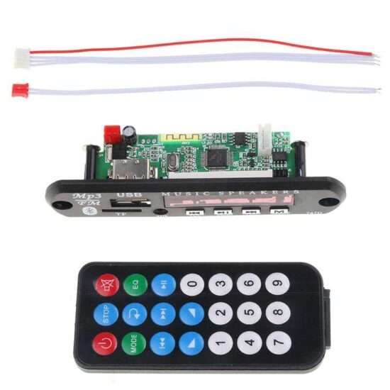 5V Bluetooth Car Kit FM Radio Wireless Receiver Mp3 Player Decoder Board USB 3.5MM TF card AUX DIY Car Speaker Modification in Pakistan