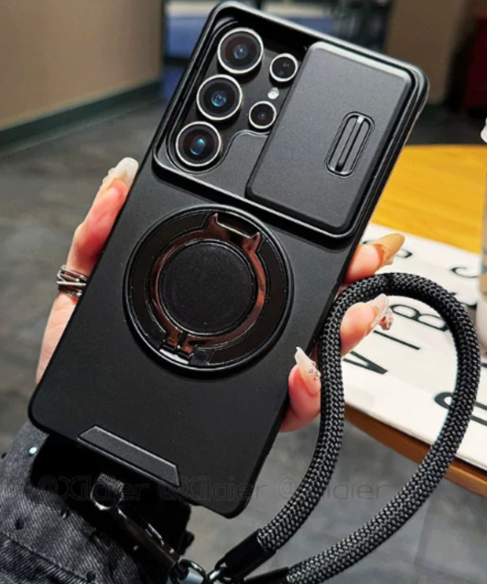 Magnetic Bracket Phone Case for  S26 Edge S25 FE  S24 S23 S22 Plus S21 Ultra A57 A37 A17 A56 A36 A07 Camera Protect Cover