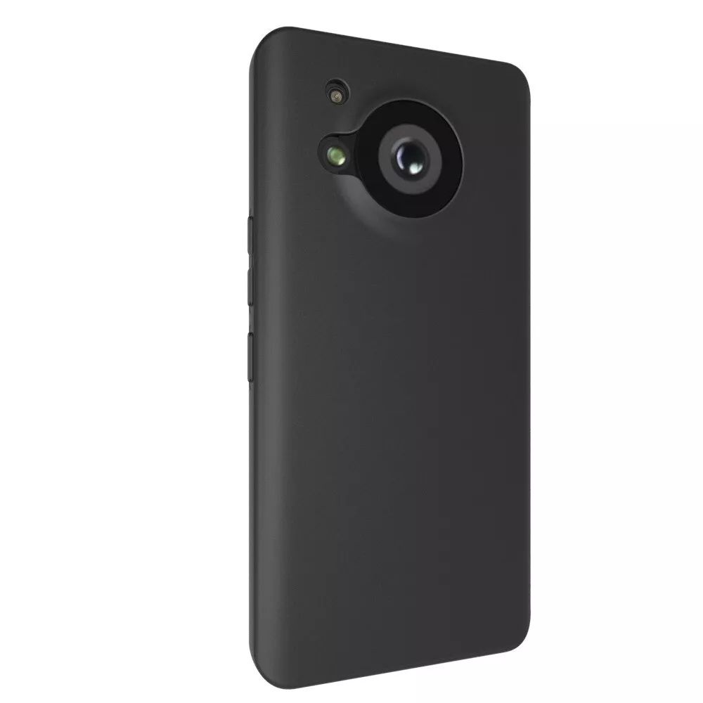 Sharp Aquos R7 Case Soft TPU Slim Smooth Flexible Protective Phone Cover - Black Matte