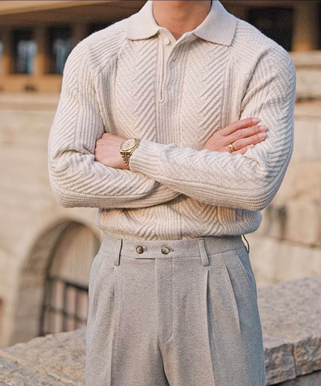 knitted old money sweater