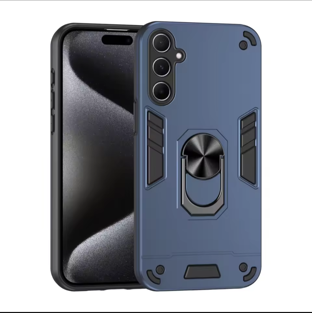 Samsung Galaxy A17 Phone Cover TPU Hard Ring Car Ring Bracket Shockproof Back Cover