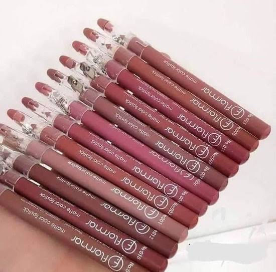 Lipstick Pencil Nude Shades High Quality Pack of 6/12 Pcs