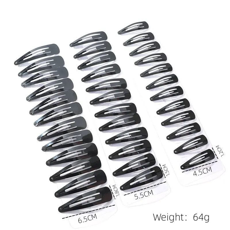 12 Pcs Black Hairclip hair pins