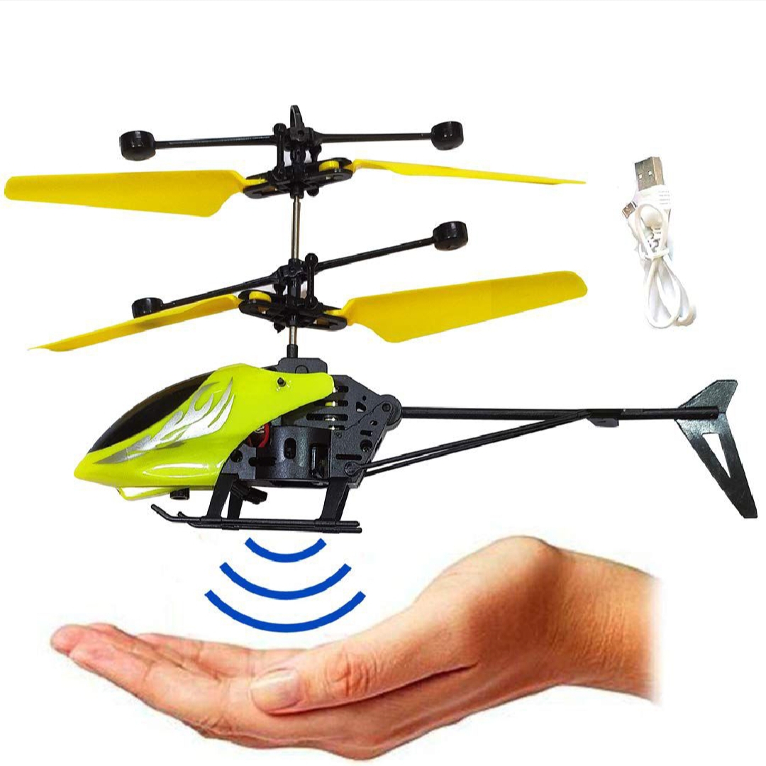 Remote Control Helicopter for Boys Kids Age 5+ years,Palm Sensing RC Helicopter , Rechargeable Helicopter with Colour LED Lights Gravity Sensor Toy Multicolor Gesture Control Suspension Helicopter RC Remote Induction Aircraft