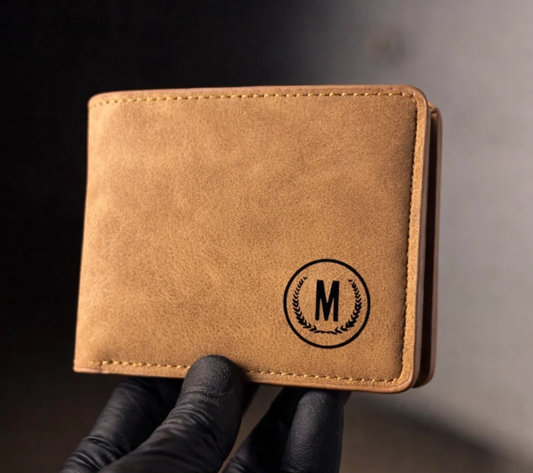 Leather Wallet for Men Slim Matte Finish Wallet