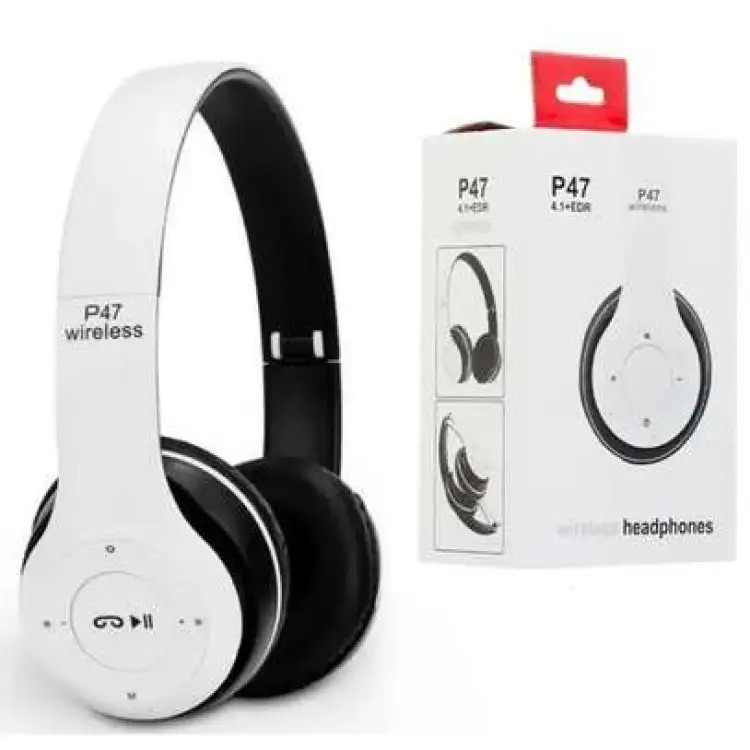Special Edition P47 Headphone with Pop Window Over The Ear Wireless Bluetooth Headphone Support Sd Card use