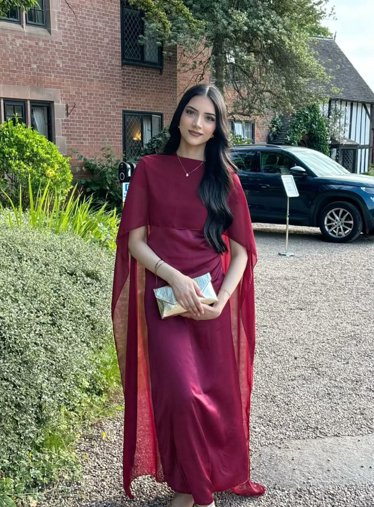 cape dress for girls, silk maxi for girls