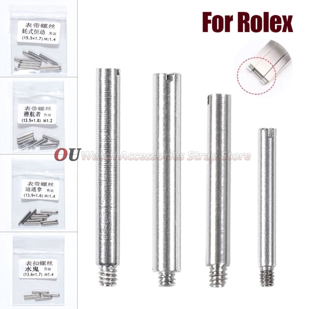 For  Stainless Steel Watchband Watch Strap Screw Watch Clasp Link Pin  Replacement Parts Watch Repair Tool Kits Accessories