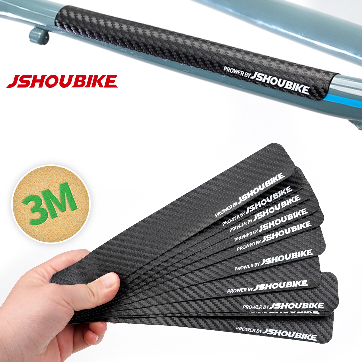 JSHOU BIKE Bicycle Chain Protection Sticker MTB Frame Anti-scratch ...