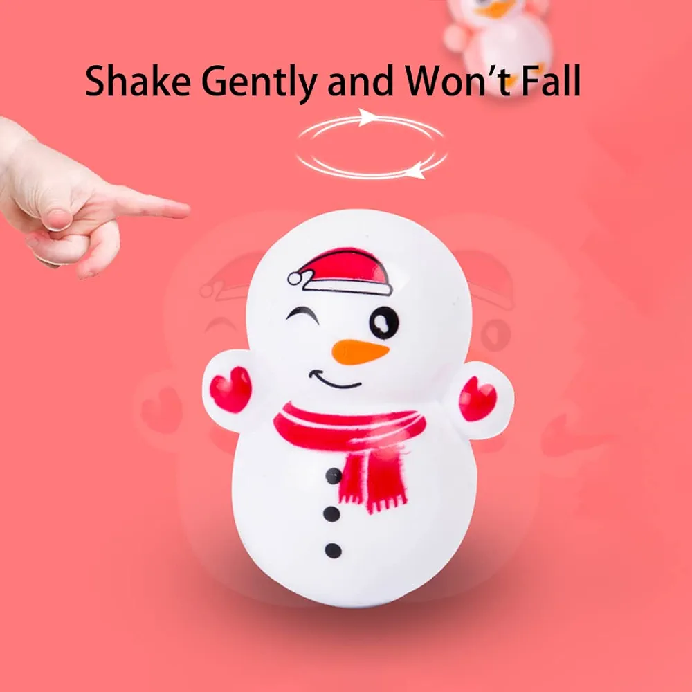 Express Deals Hub:Random Stress Relief 10 PCS Mini Roly-Poly Wobbling Toy Self-righting Doll Small Desktop Toy to Solve Your Irritability for Kids or Adult