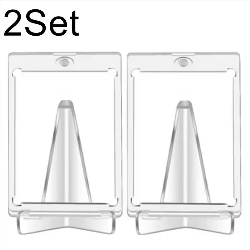 Magnetic Card Holder Support Set Protectors Hard Plastic Sleeves Trading Display Case For Pokemon Baseball Sports